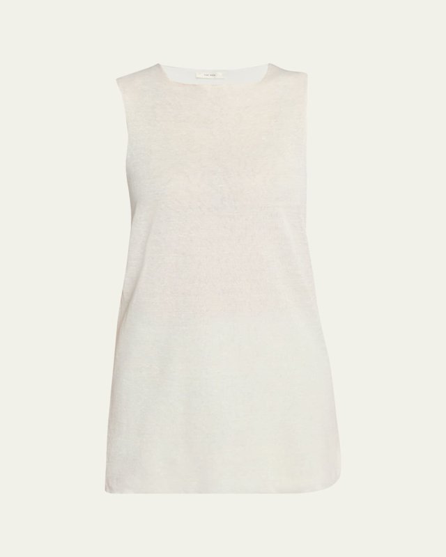 Jaylen Linen Sleeveless Tunic Top